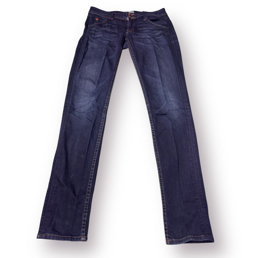 Hudson Jeans Collin Back Flap Pocket Skinny Blue Denim Womens Size 26